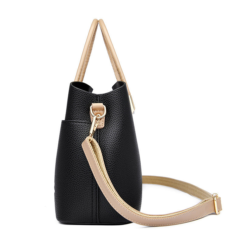 Women's Genuine Leather Commuter Portable Large Capacity Handbags