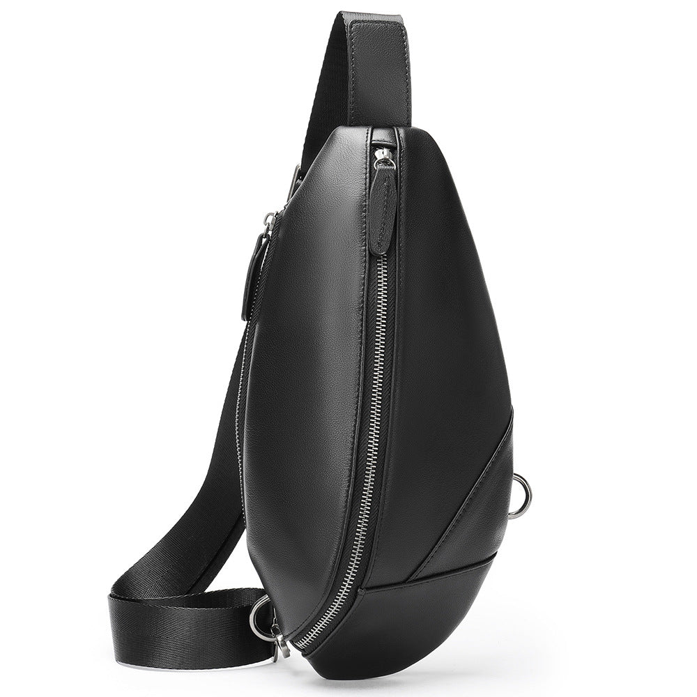 Men's Genuine Leather Fashion First Layer Men's Chest Bags