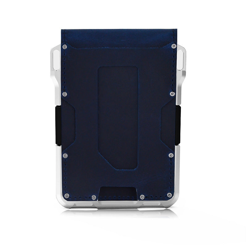 Men's Charming Brush Metal Aluminum Alloy Card Holder