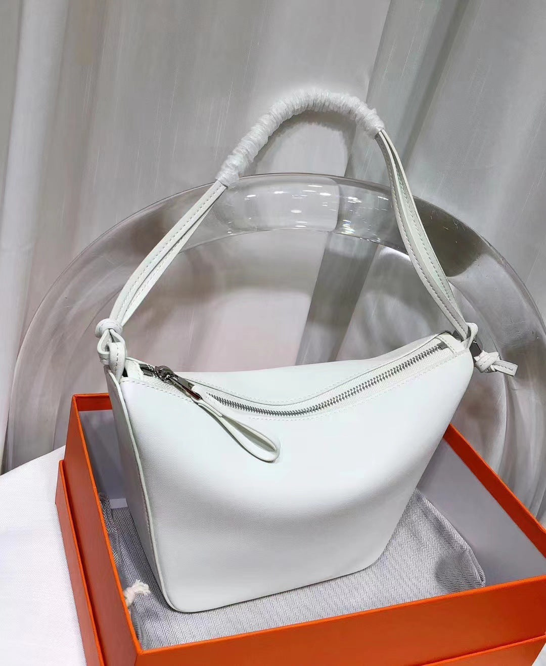 Layer Cowhide High-grade Niche Dumpling Portable Crossbody Bags