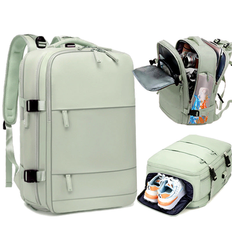 Women's & Men's & Simple Large Capacity Bottom Independent Backpacks