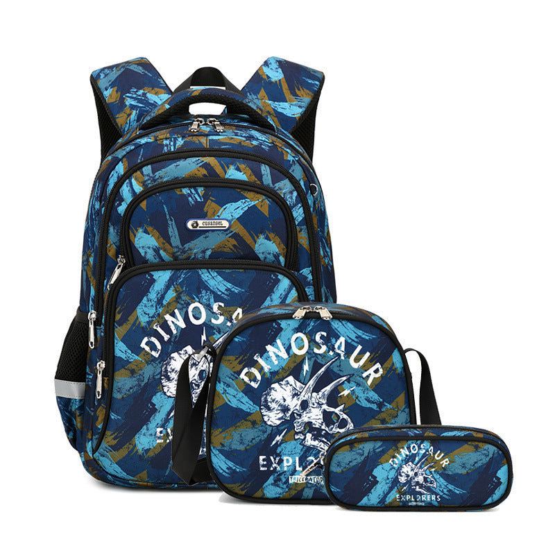 Boys Grade Stylish Lightweight Hu Ji Elementary School Students' Schoolbags
