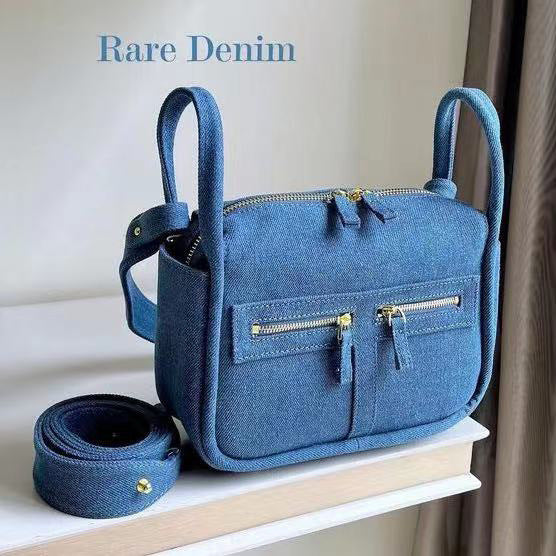 Women's Denim Design Retro High Sense Underarm Small Square Bags