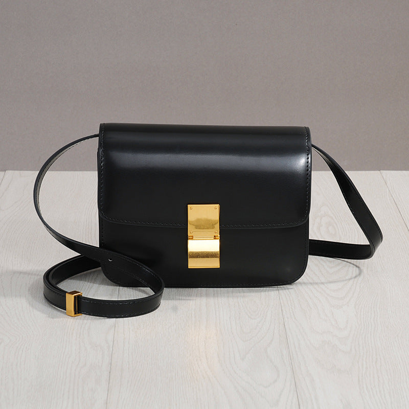 Women's Fashion Stewardess Retro Cow Leather Crossbody Bags