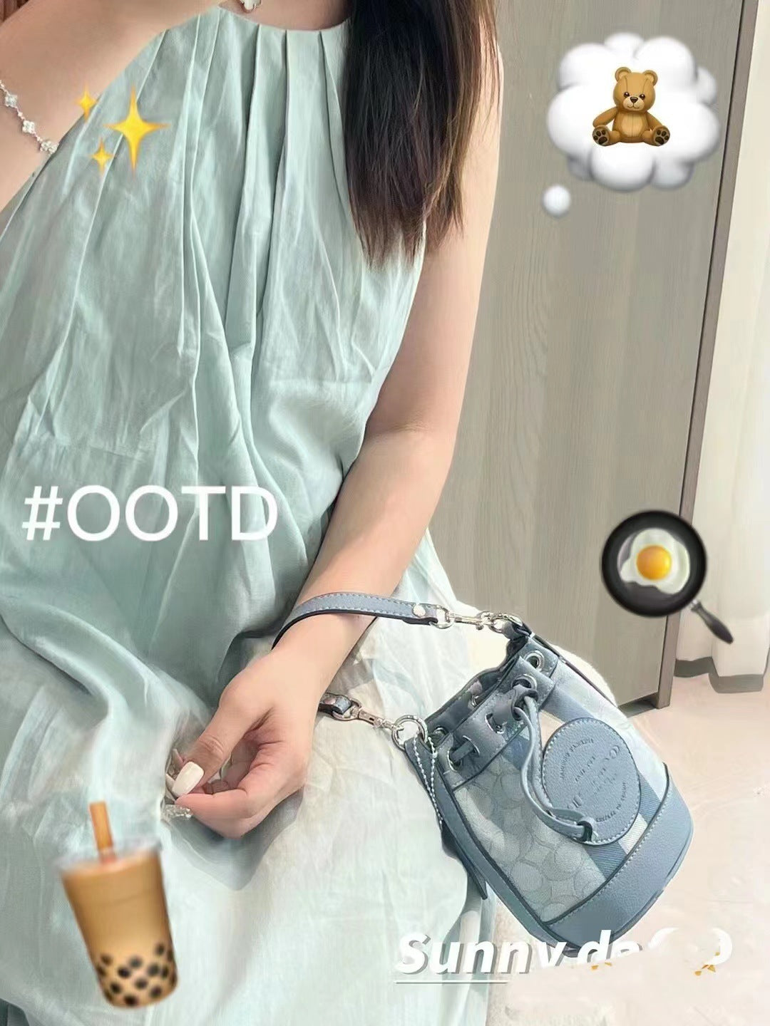 Drawstring Pull String Single Canvas Fragrant Bucket Bags