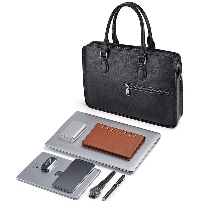 Men's Genuine Leather Business Computer Cowhide High Men's Briefcases