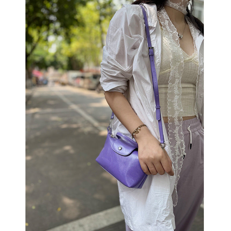 Women's Mini Dumpling Fashion Commuter First Layer Shoulder Bags