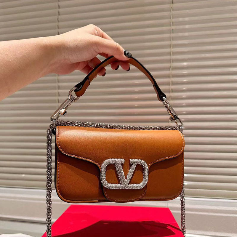 Women's Chain Flap Drill Trendy Fashion Street Bags