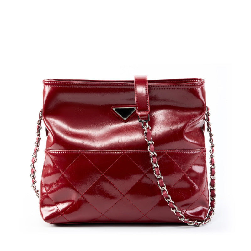 First Layer Cowhide Fashion Commuter Trendy Shoulder Bags