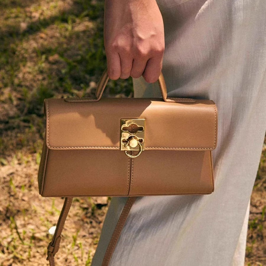 Light Luxury Size Portable Classic Cowhide Shoulder Bags