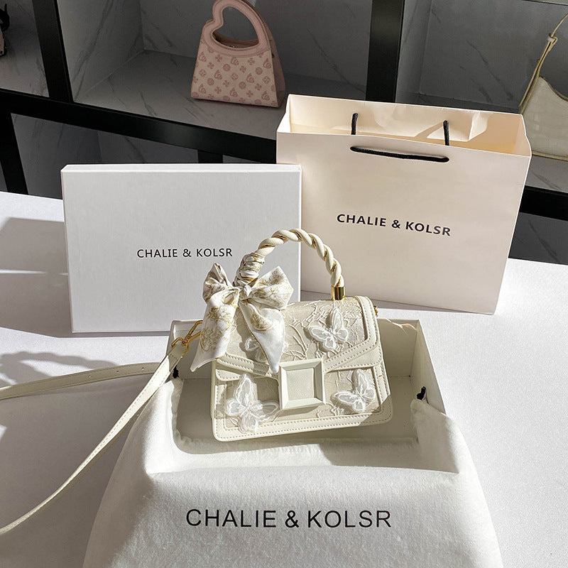 Innovative Charming High-grade Bowknot Trendy Beautiful Small Square Bags