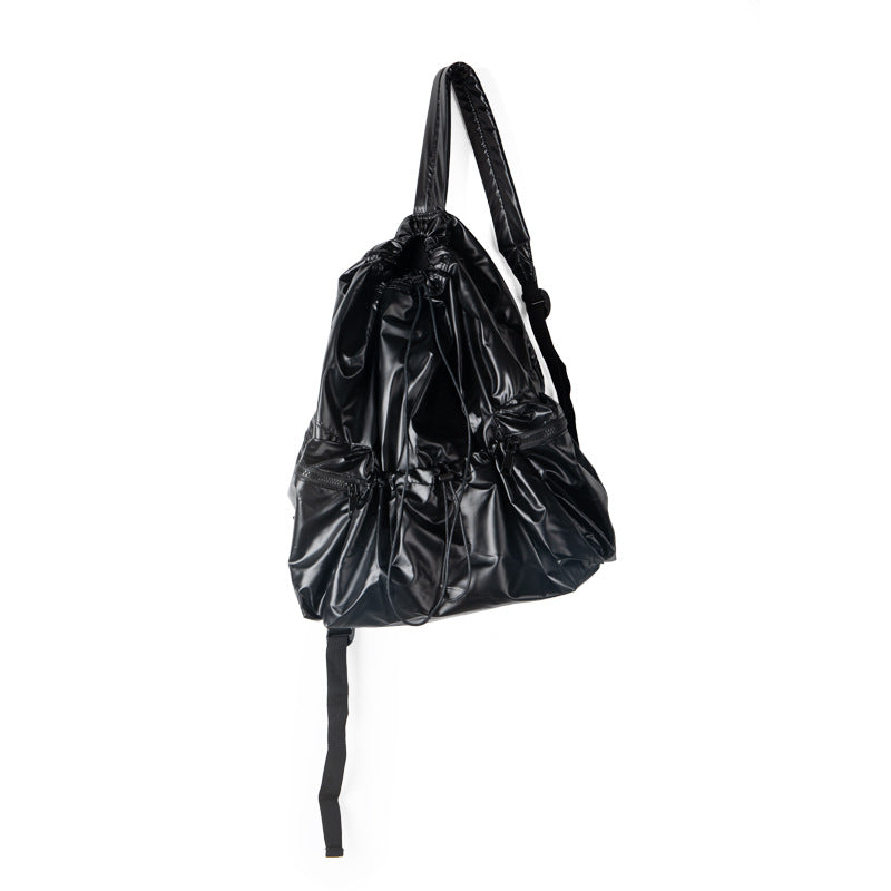 Sier Large Capacity Niche Pleated Drawstring Backpacks