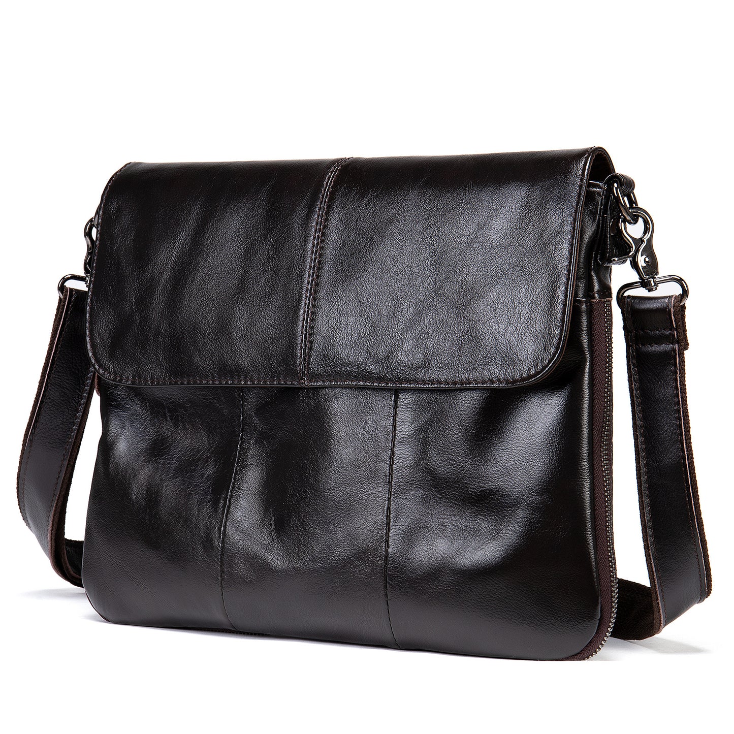 Men's Vintage Leather Business Flip Top Layer Men's Messenger Bags