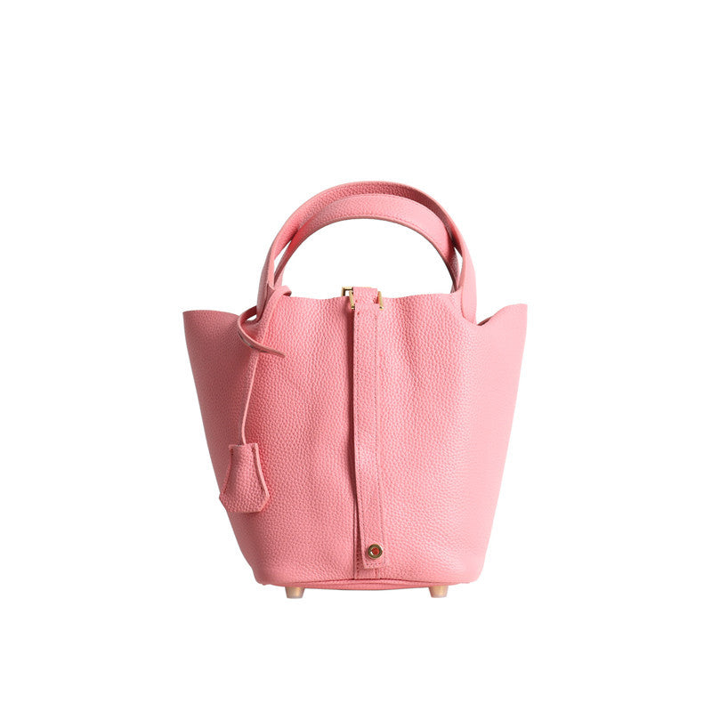 Top Layer Cowhide Home Food Basket Fashion Handbags