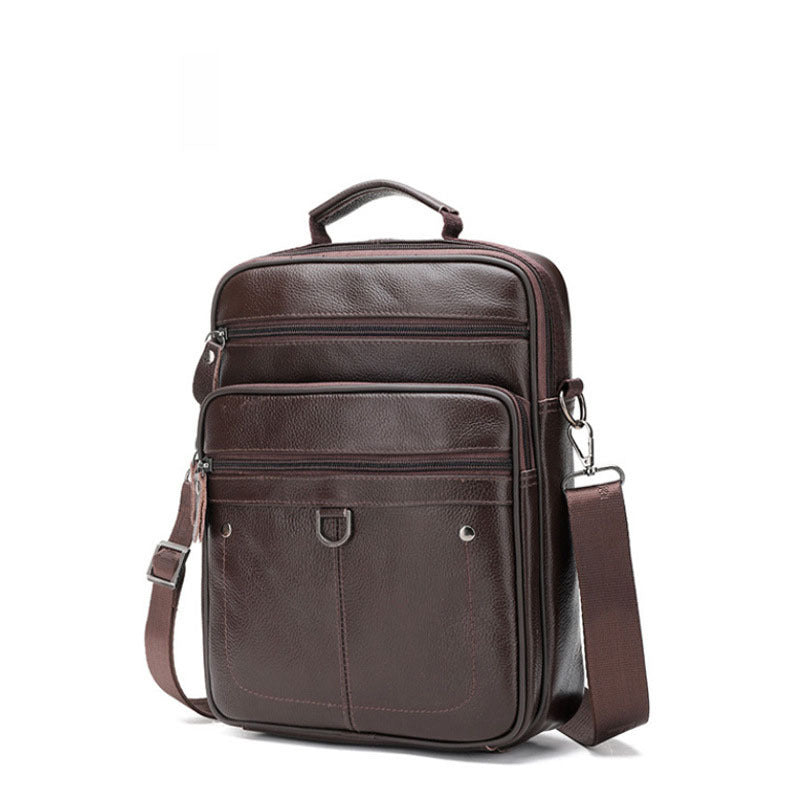 Men's Graceful Innovative Leather Commuter Mobile Men's Shoulder Bags