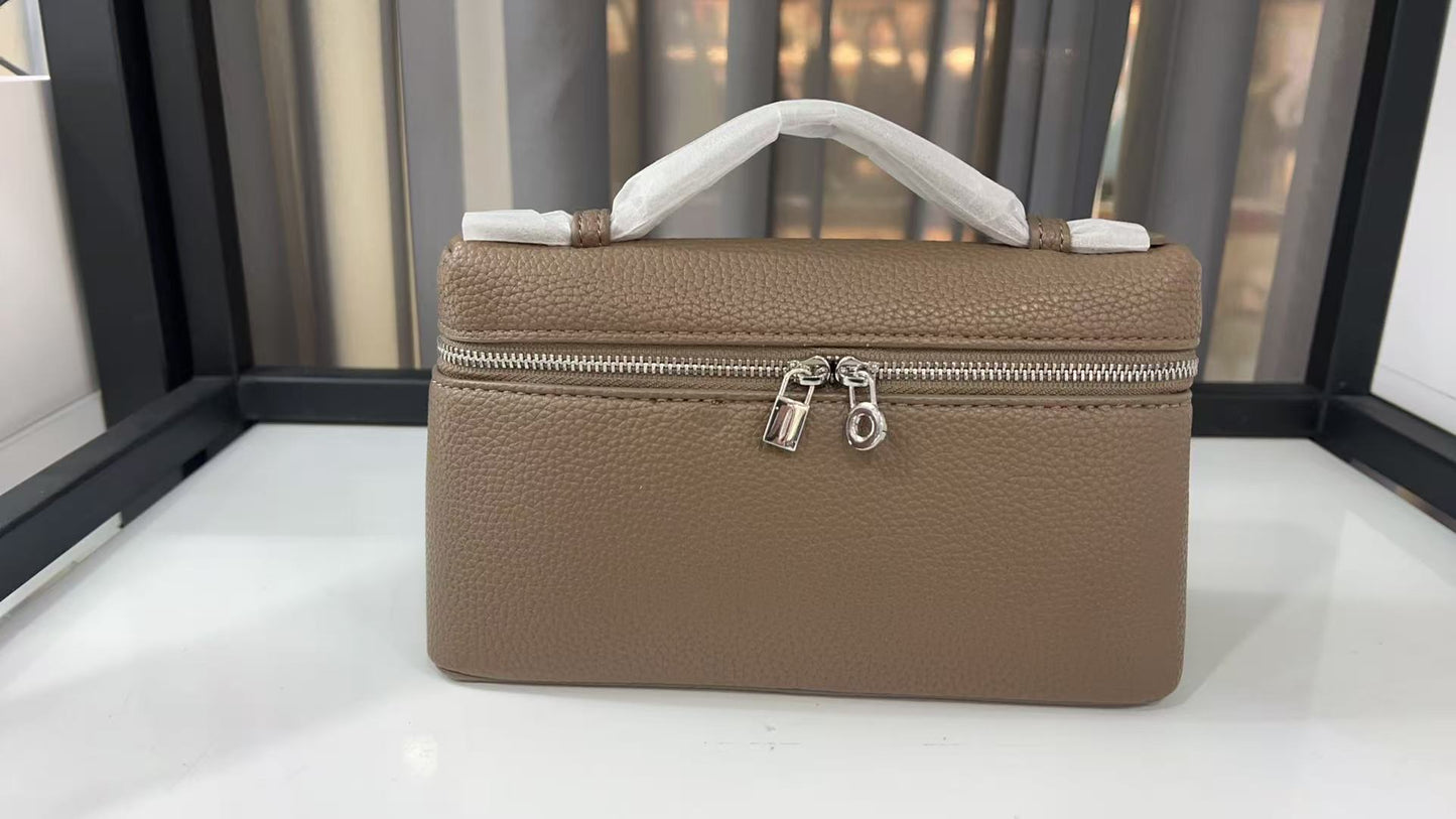 Women's Lunch Box Genuine Leather Portable For Bags