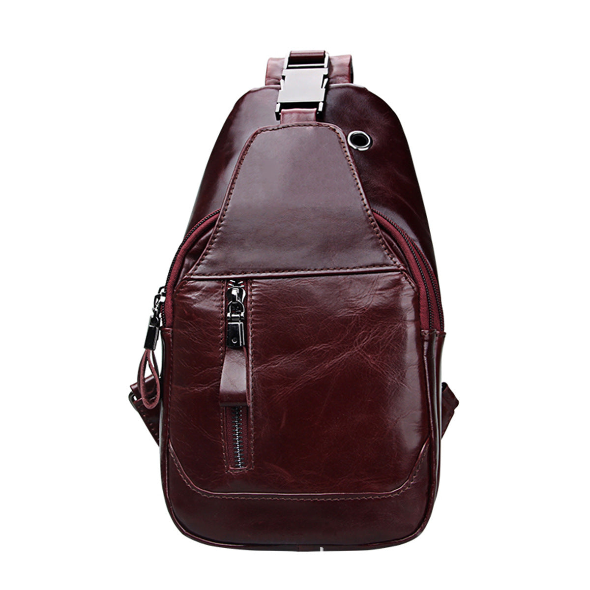 Women's & Men's & Leather Fashion Cowhide Men's Chest Bags