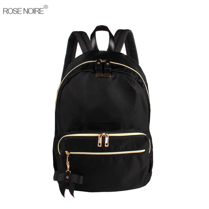 Women's Korean Fashionable Simple Lightweight Nylon Oxford Backpacks