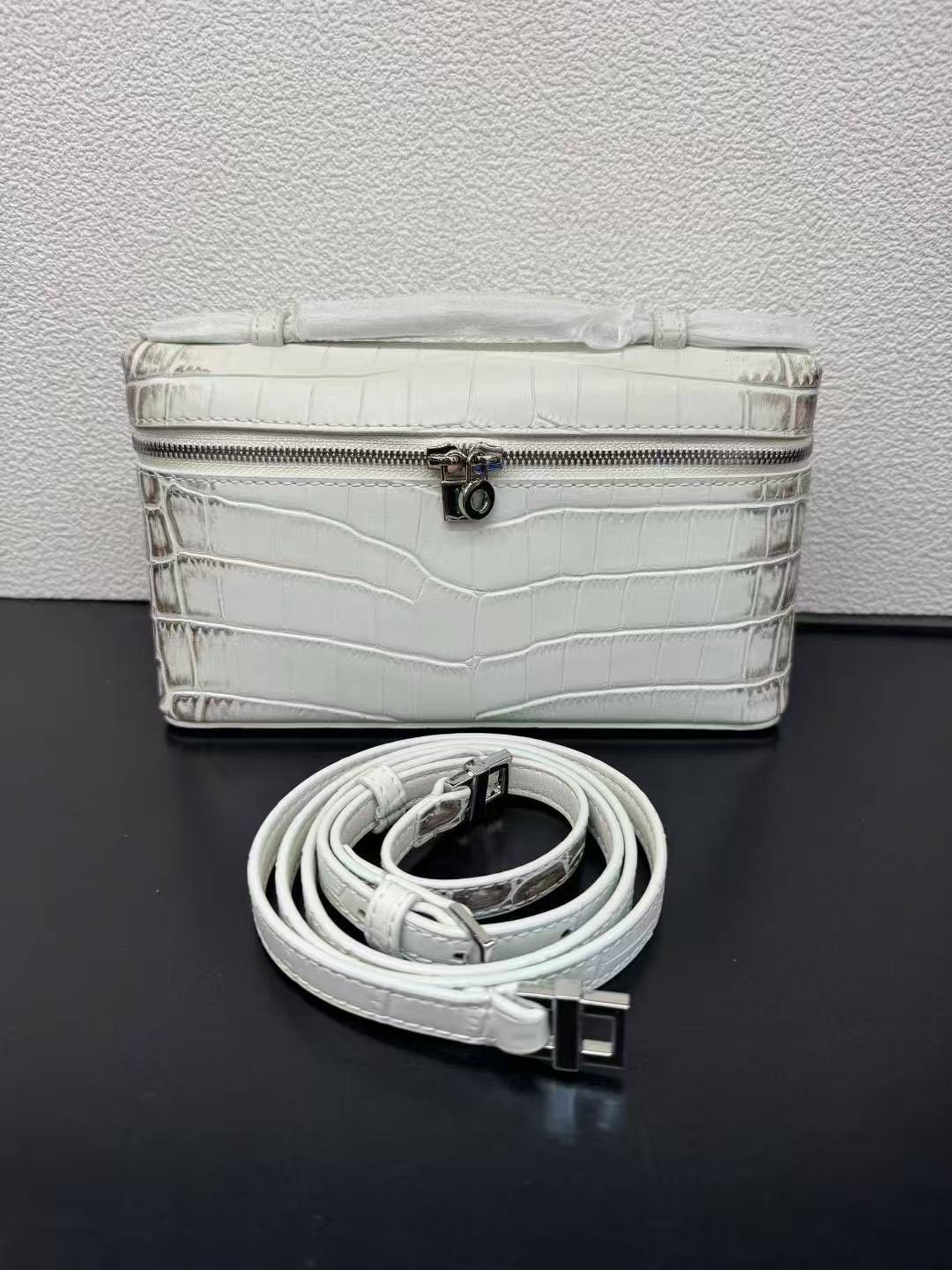 Women's Leather Lunch Box Genuine Pattern First Crossbody Bags