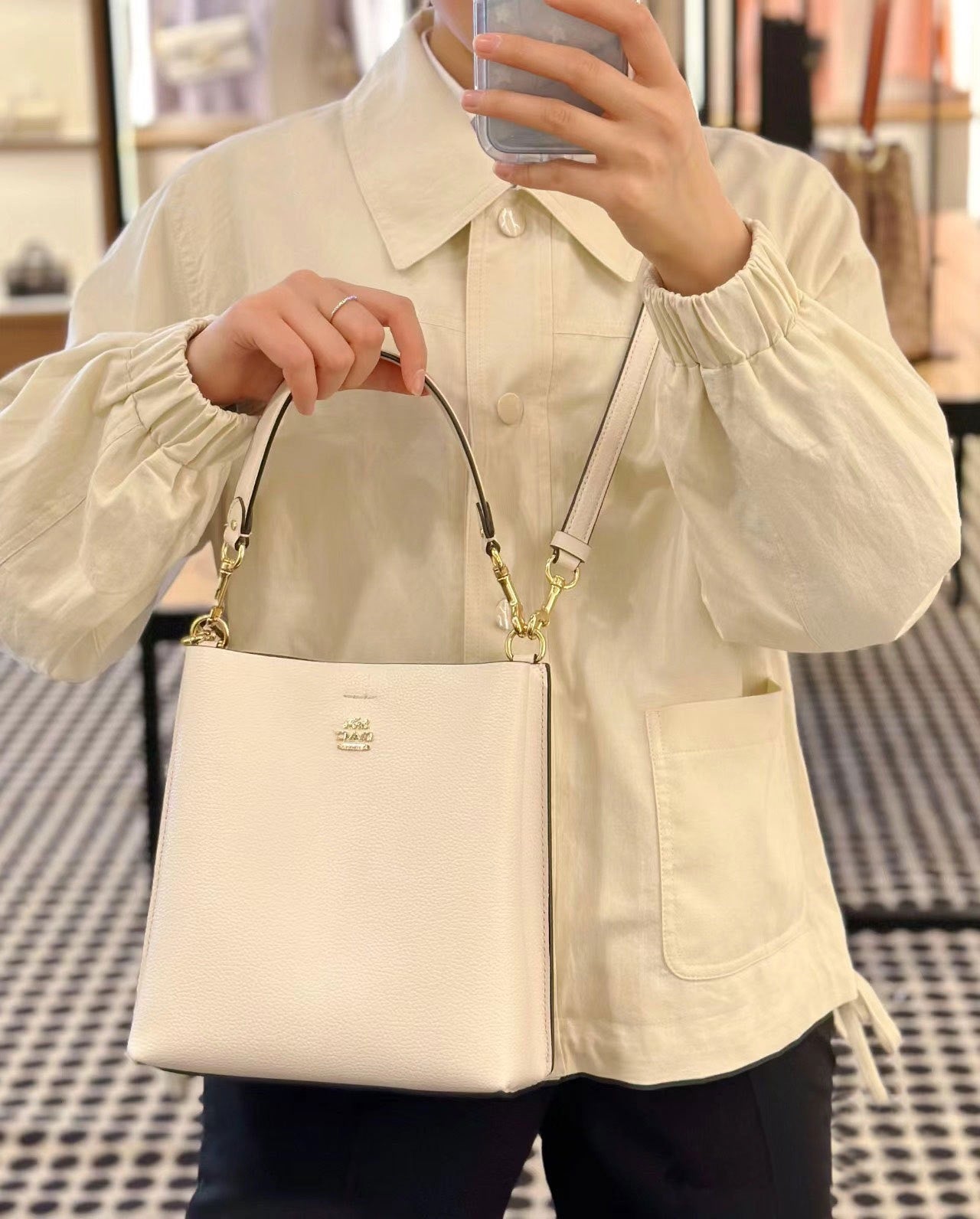 Women's Classic Retro Presbyopic Color Matching For Bucket Bags