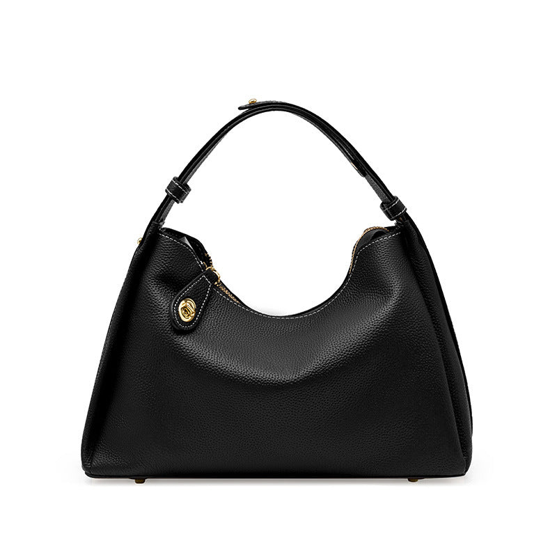 Women's High-grade Genuine Leather Fashion Underarm Elegant Bags