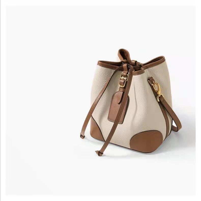 Women's Leather Versatile First Layer Cowhide Large Shoulder Bags