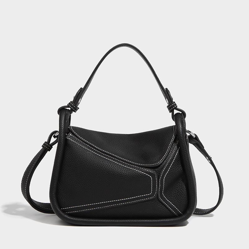 Women's Geometric Soft Sticky Retro Large Capacity Shoulder Bags