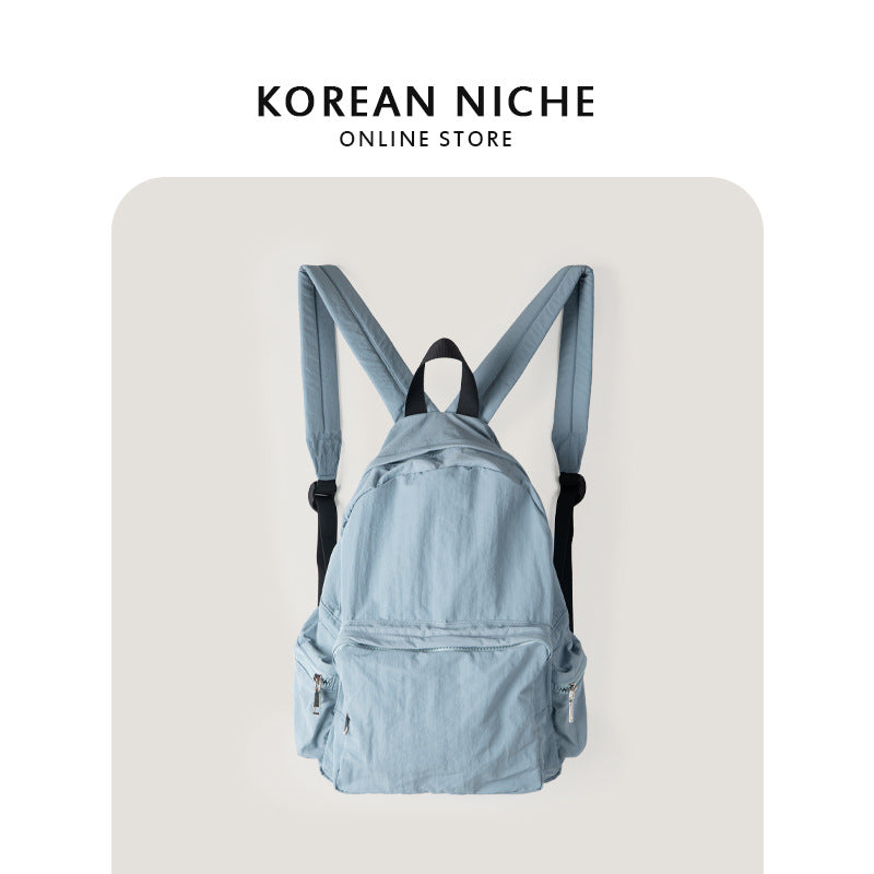 Popular Niche Simple Lightweight Nylon Large Backpacks