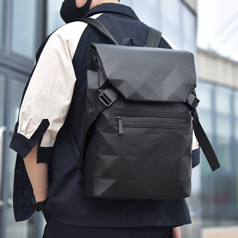 Men's Rhombus High Sense Large Capacity Versatile Backpacks