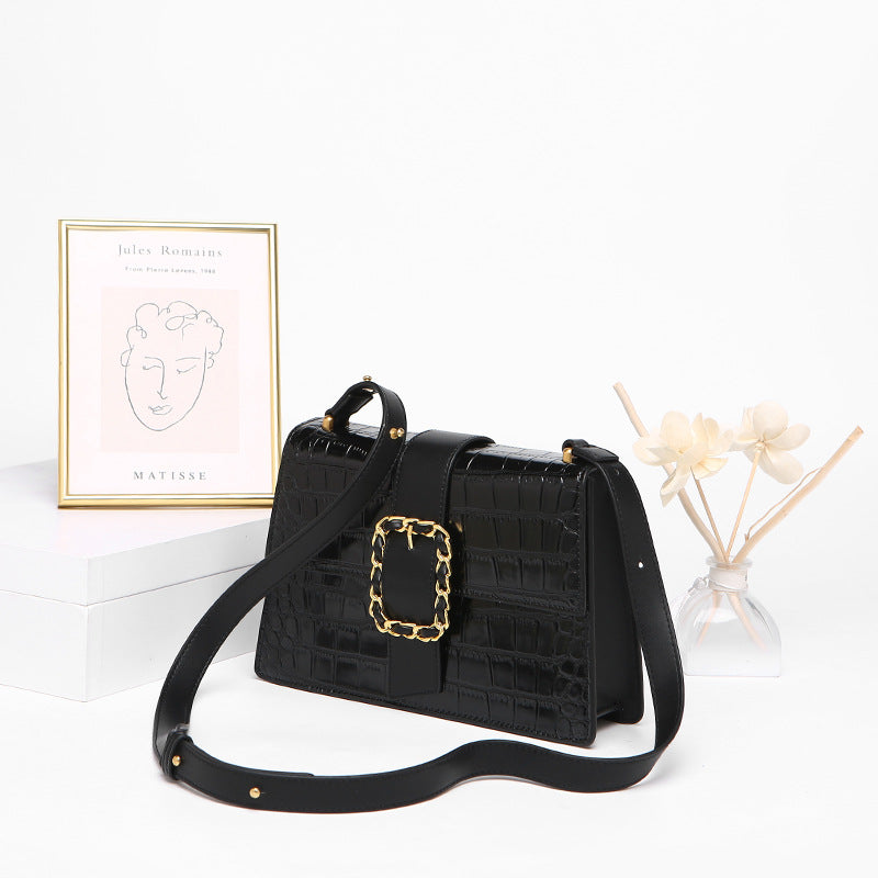 Women's High Sense One Fashion Classic Black Shoulder Bags