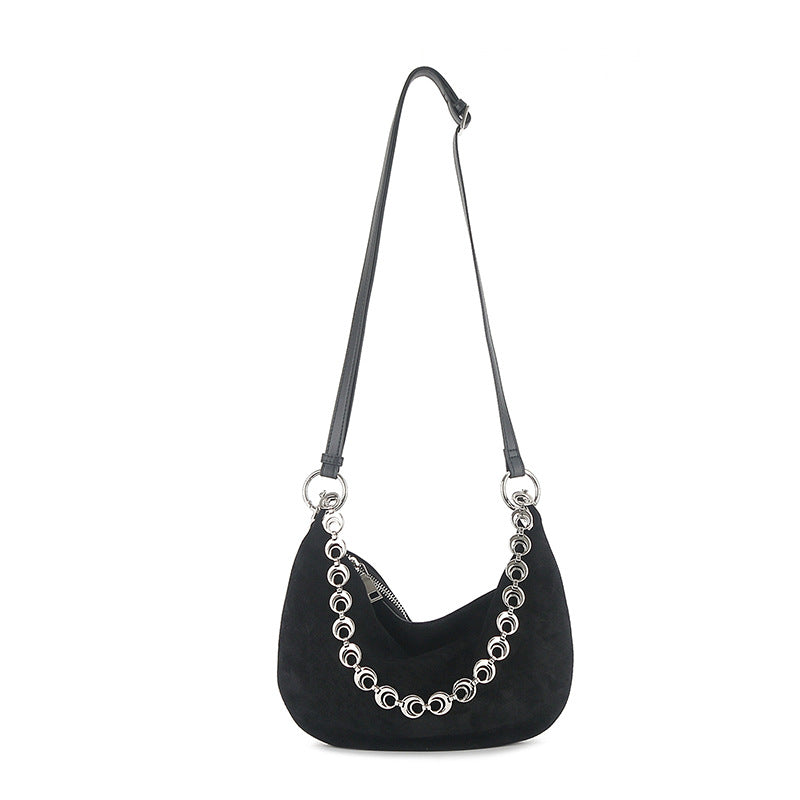 Matte Cowhide Selenodont High-grade Niche Underarm Shoulder Bags