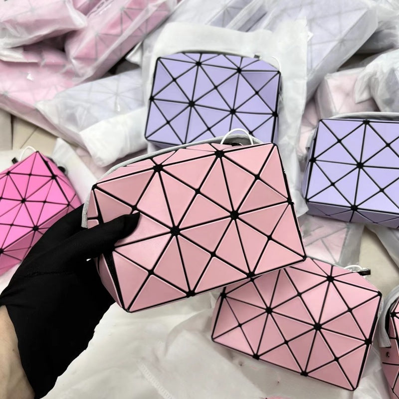 Geometric Diamond Pattern September Cupid Box Small Square Bags