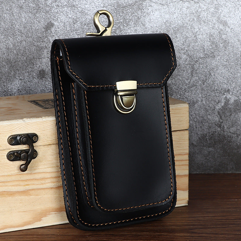 Men's Horse Mobile Protective Cover First Layer Cowhide Pure Phone Bags