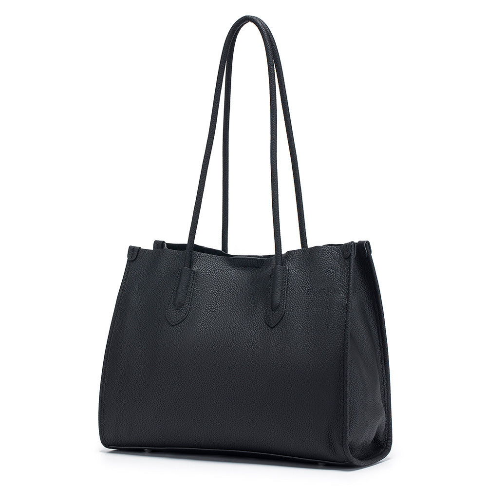 Women's Genuine Leather Niche Soft Versatile High Sense Tote Bags