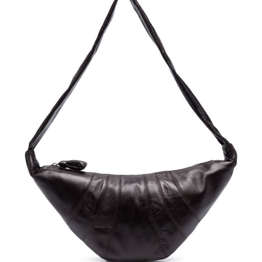 Version High Upgraded Leather Croissant Can Crossbody Bags