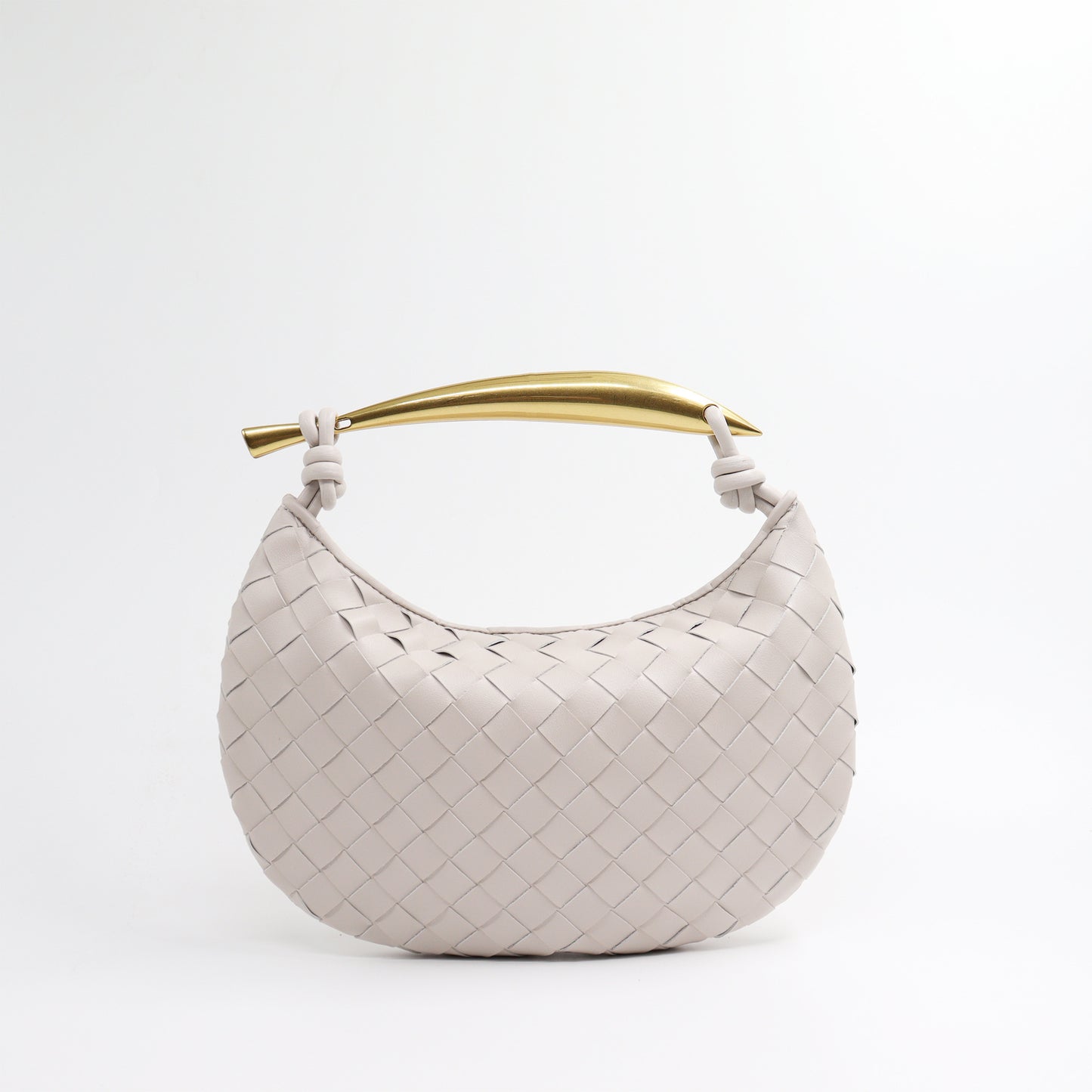 Woven Design Shark Soft Leather Versatile Large Handbags