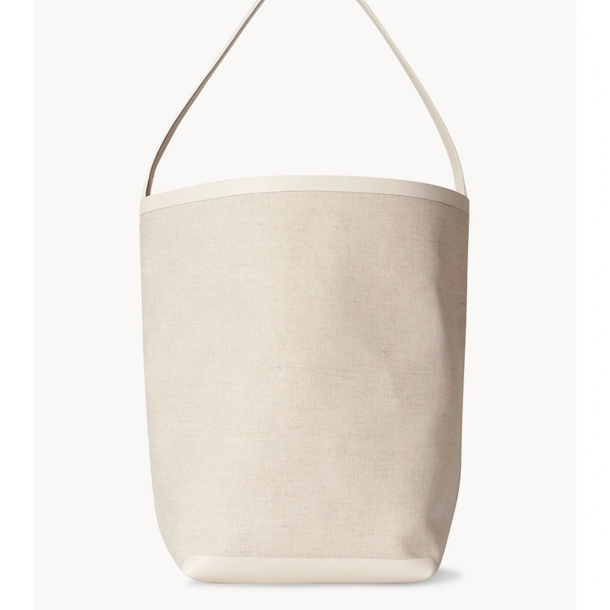 Genuine Leather With Imported Cotton Linen Stitching Bucket Bags