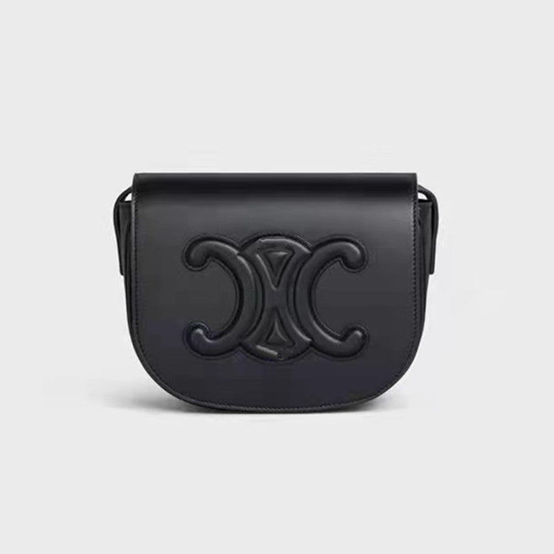 Arc Saddle Genuine Leather Fashion Fashionable Shoulder Bags
