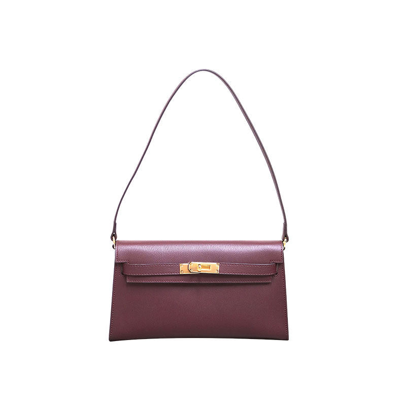 Women's Goat Pattern Retro Commuter Kelly Strap Detachable One Underarm Crossbody Bags