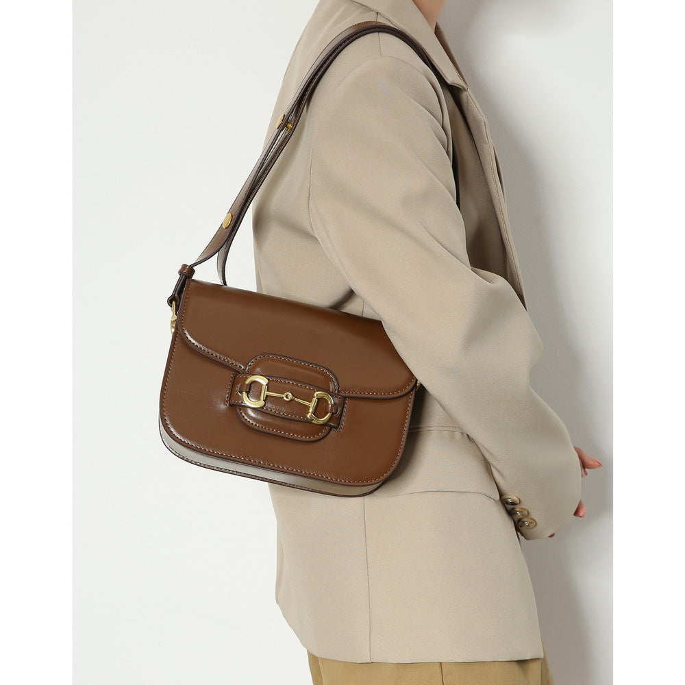 Women's Design High-grade Retro Horse Saddle Presbyopic Shoulder Bags