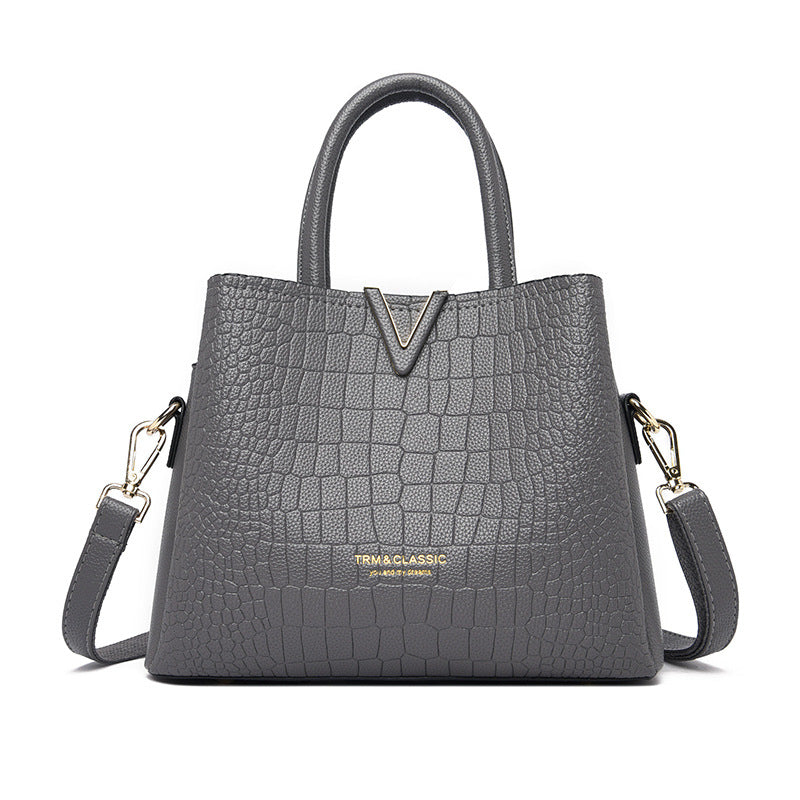 Women's Temperament Portable Simplicity Stylish Texture Fashion Handbags