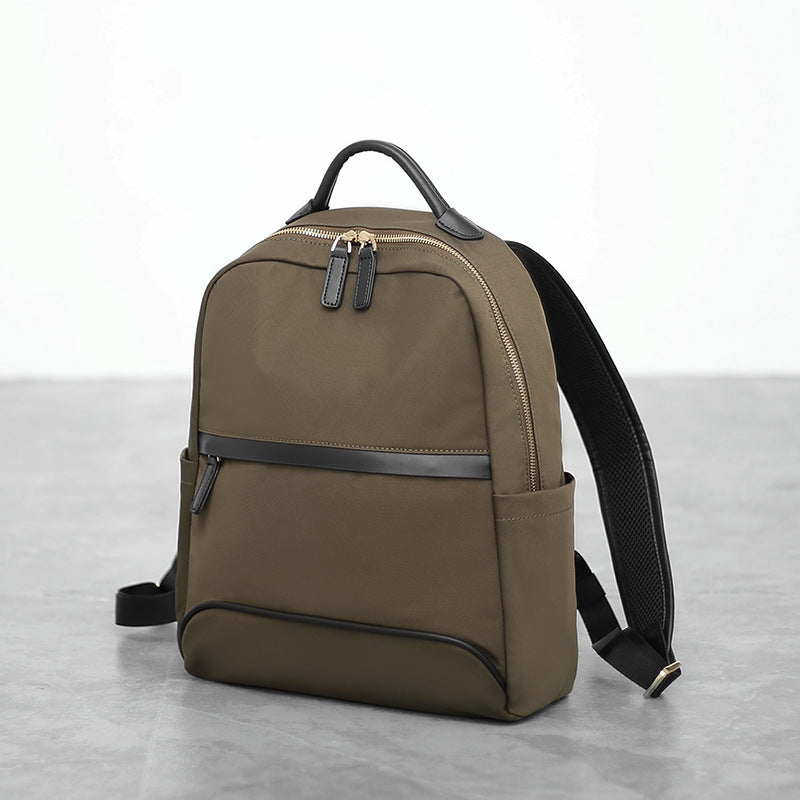Oxford Cloth With Cowhide Large Capacity Backpacks