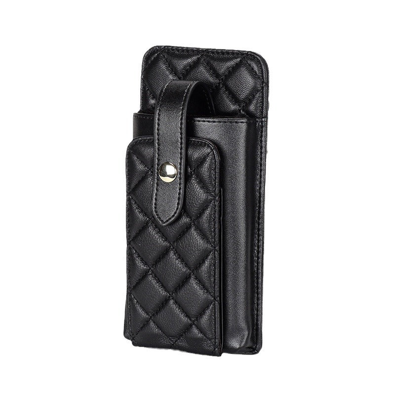 Women's Classic Style Rhombus Vertical Mobile Chain Phone Bags