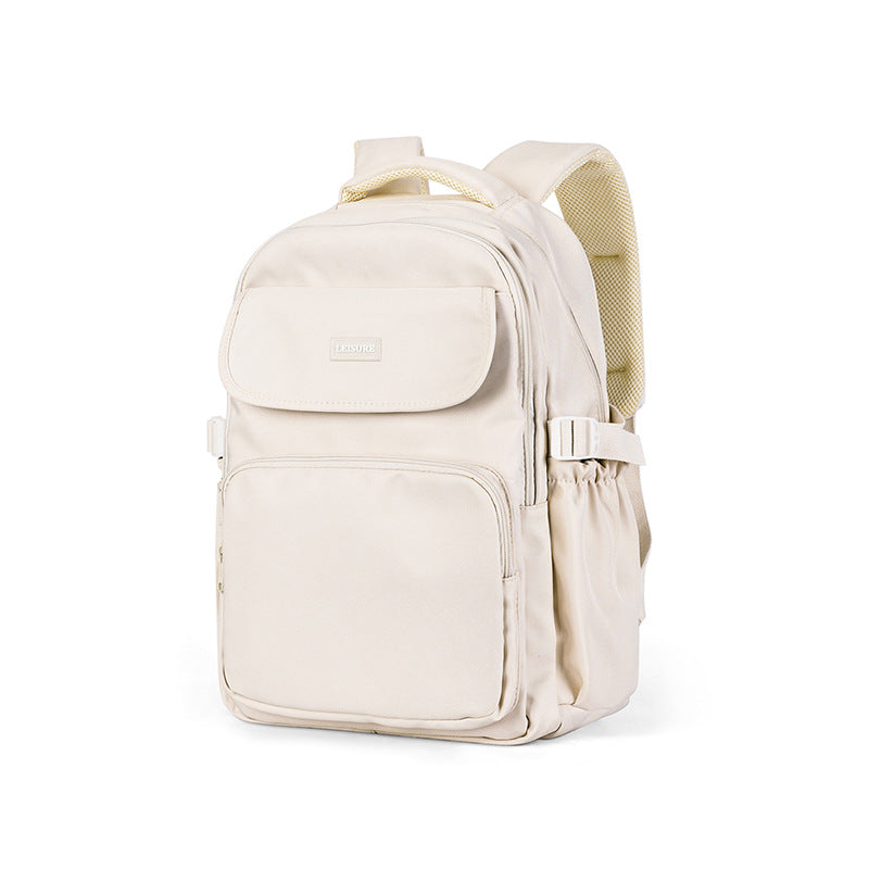 Men's Simple Large Capacity Burden Reduction Spine Middle School Students' Schoolbags
