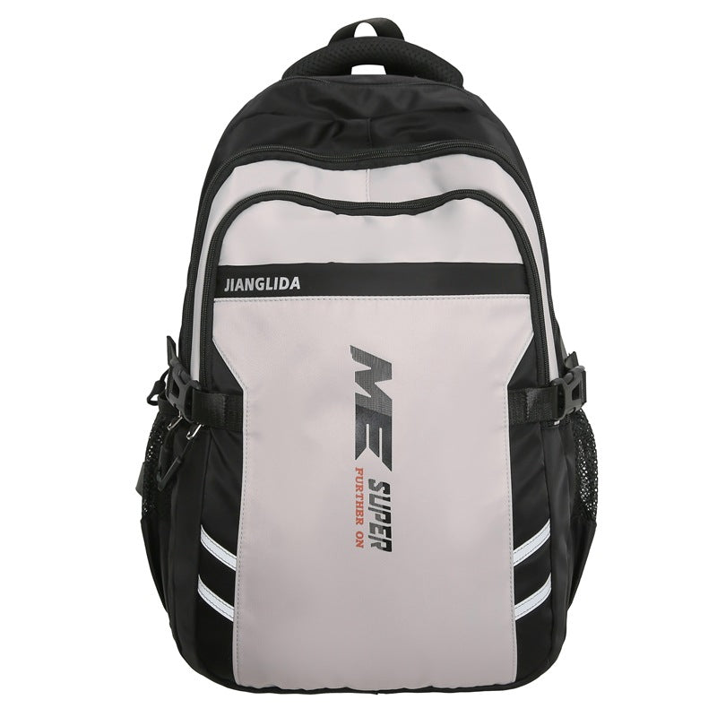Men's Simple Large Capacity Junior High College Backpacks
