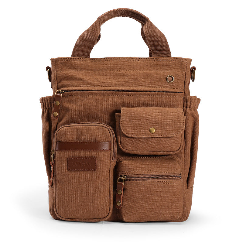 Men's Versatile Multifunctional Street Trendy Canvas Backpacks