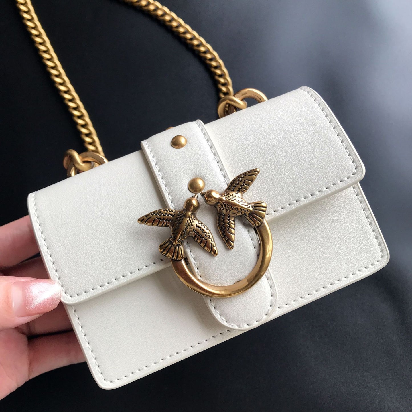 Women's Mini Swallow Sheepskin Chain Wine God Shoulder Bags