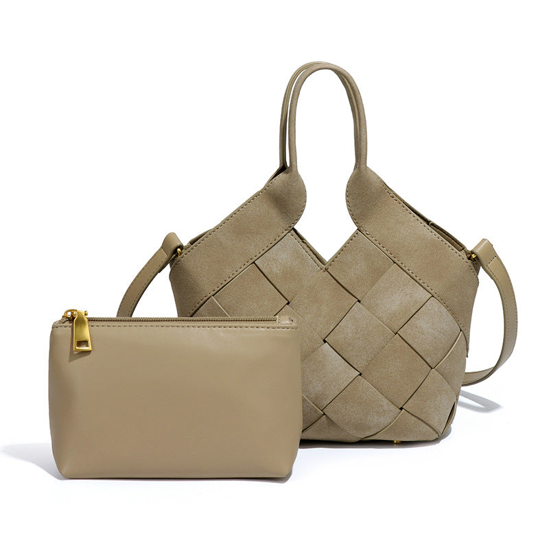 Sense Female Idle Style Matte Leather Handbags