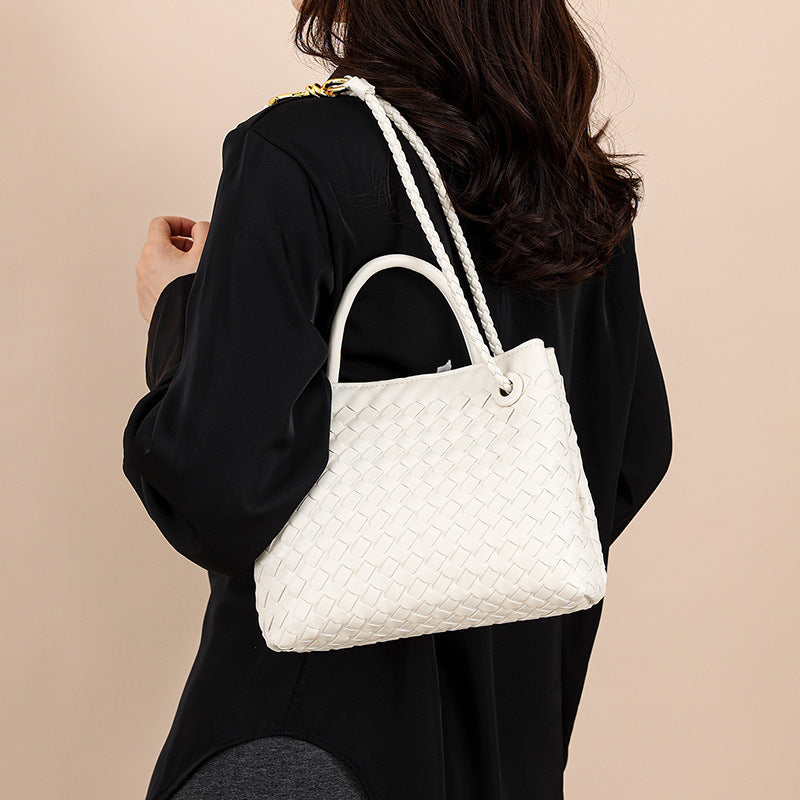 Women's Retro Versatile Simple Design Metal Cord Crossbody Bags