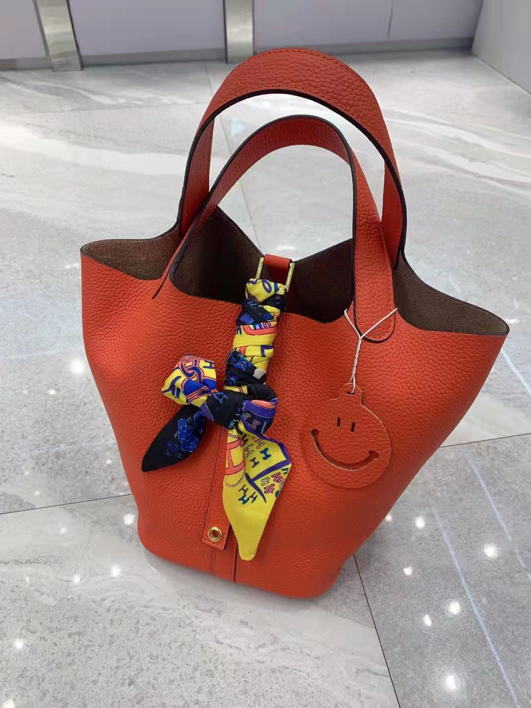 Top Layer Cowhide Home Food Basket Fashion Handbags